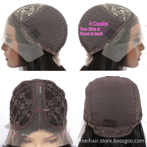 Cheap Wholesale 100% Natural HD Full Lace Human Hair Wig Raw Unprocessed Brazilian human hair Glueless 13x4 13x6 Lace Front Wig